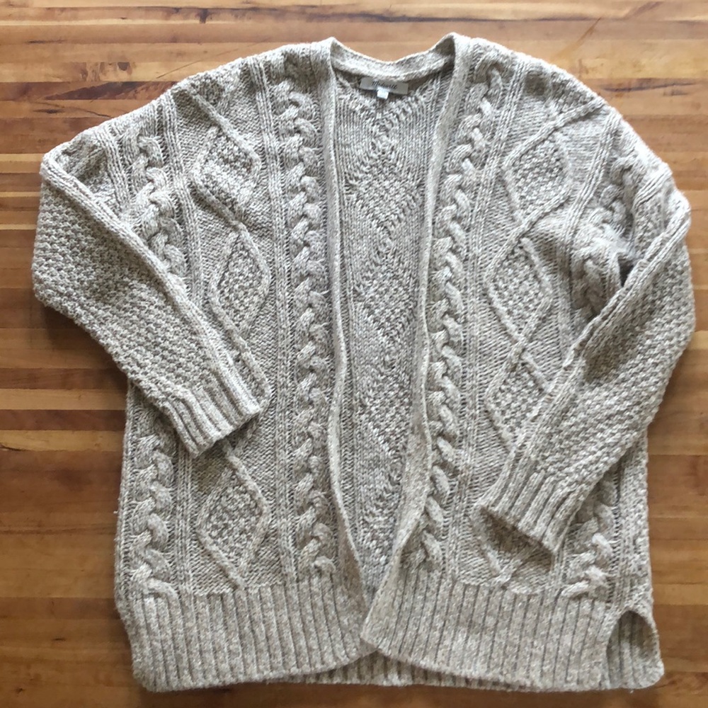 Madewell xS tan cardigan